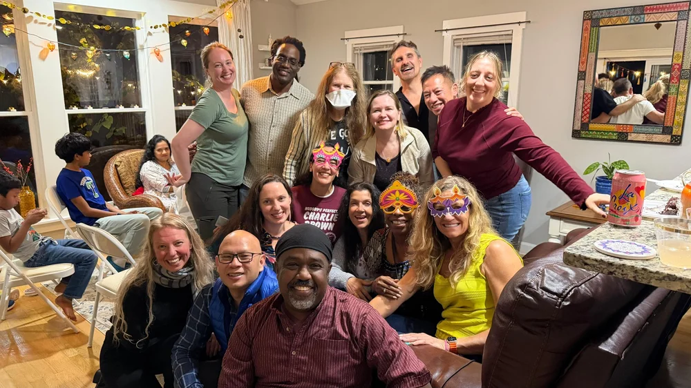 Closing out the night at the Diwali party.