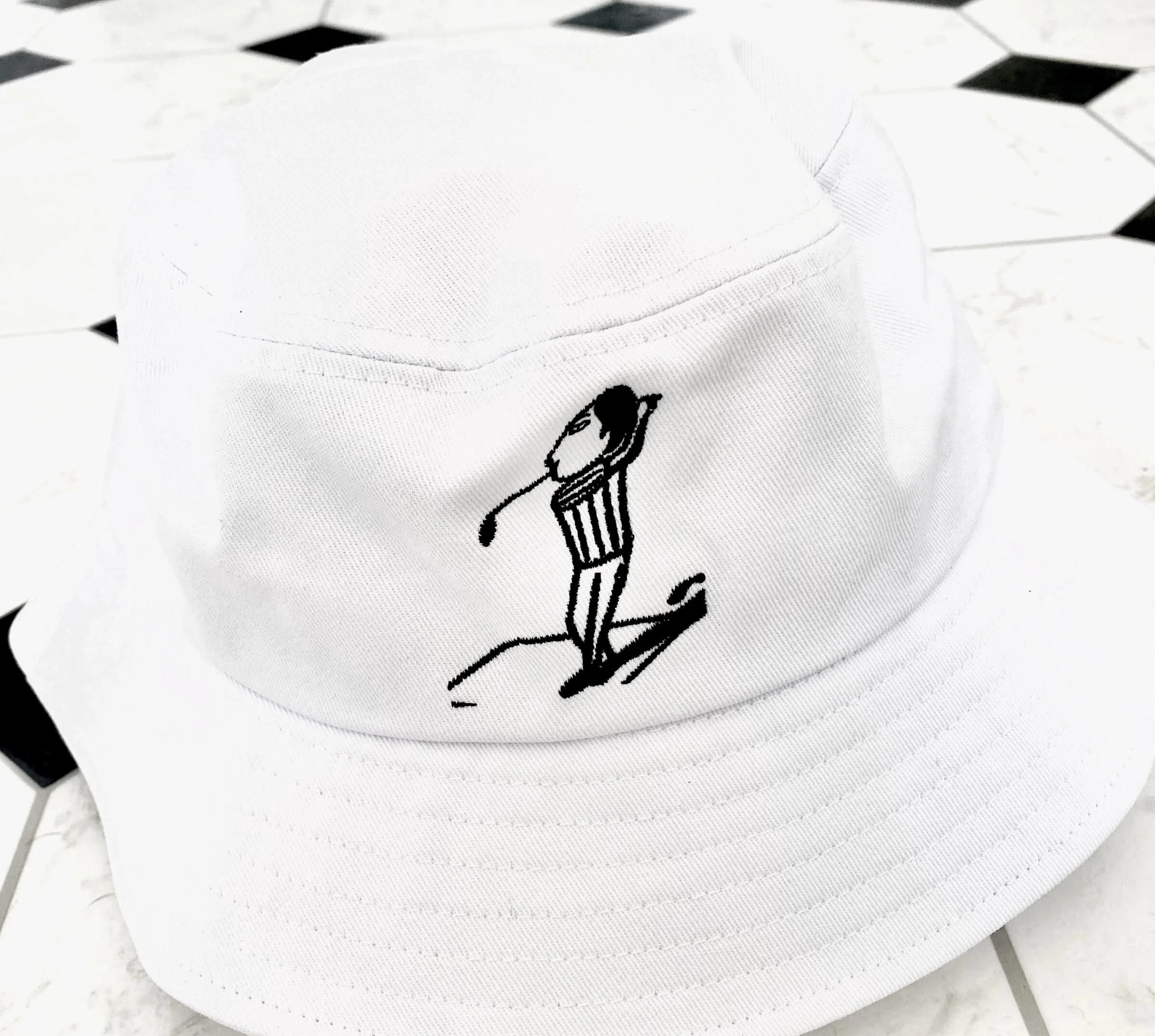 MRGC White Logo Bucket Hat