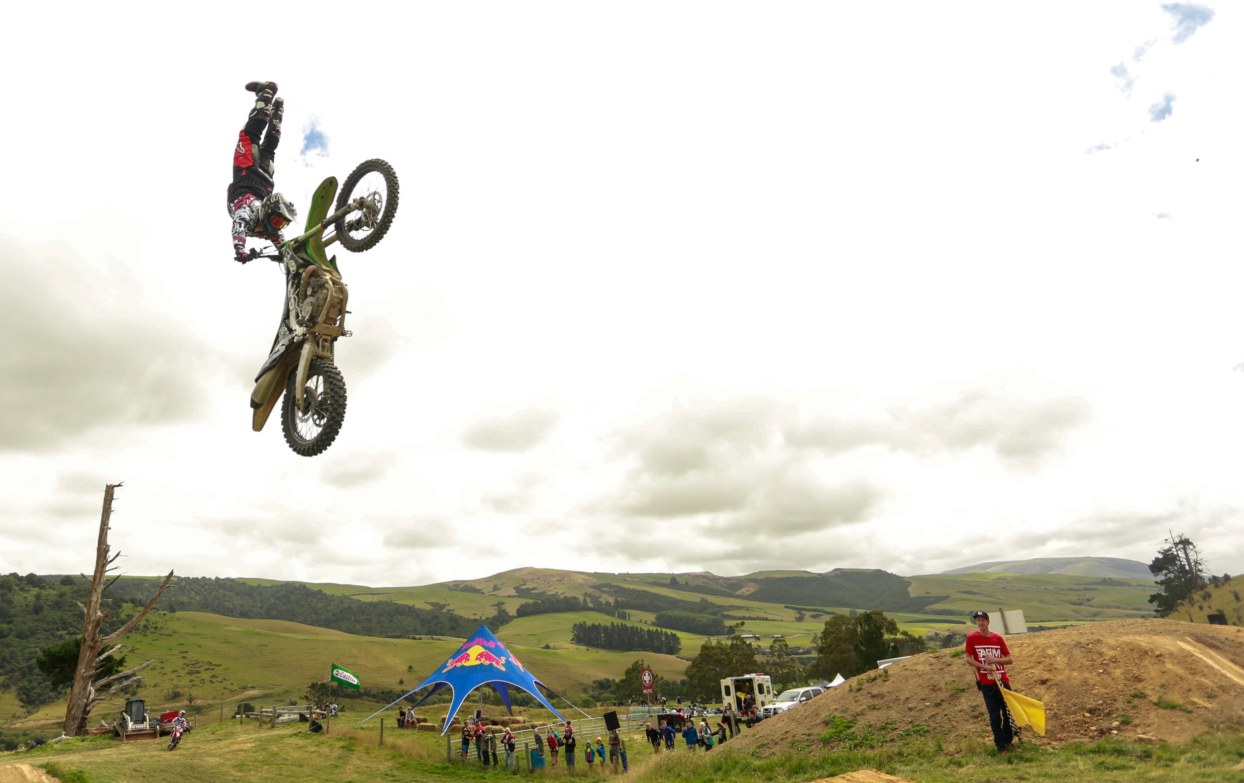 FMX riders flew high up above the Otapiri Gorge.