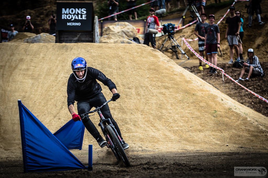 Martin Soderstrom returns to the scene of this Mons Royale Dual Speed and Style victory, hoping to make the event a building block en route to King of the Crankworx World Tour. (Photo: Clint Trahan/Crankworx)