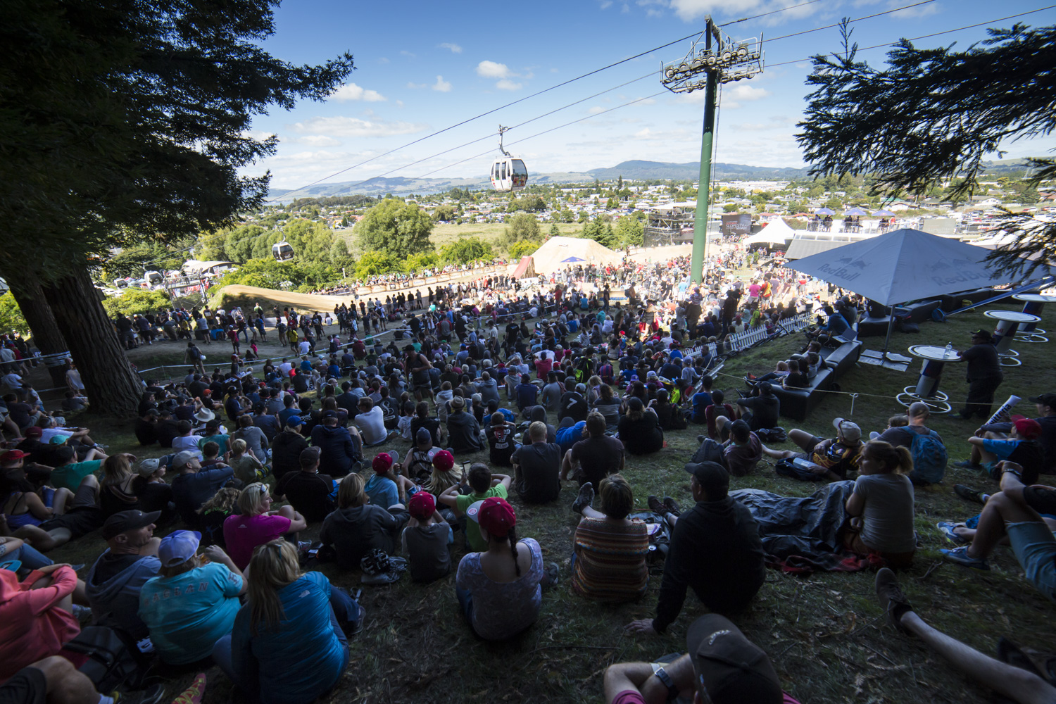Huge crowd in for Saturday's blue ribbon event - the McGazza Slopestyle