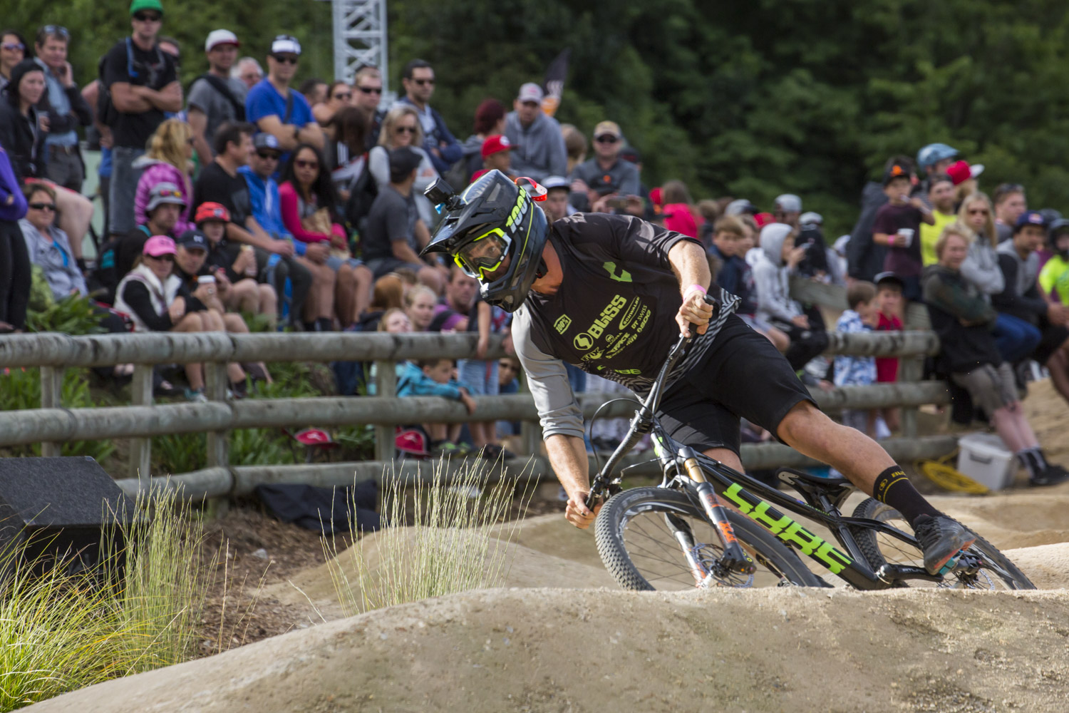 The proximity of the crowd gave the pump track one of the best atmospheres - Matt finished up 3rd