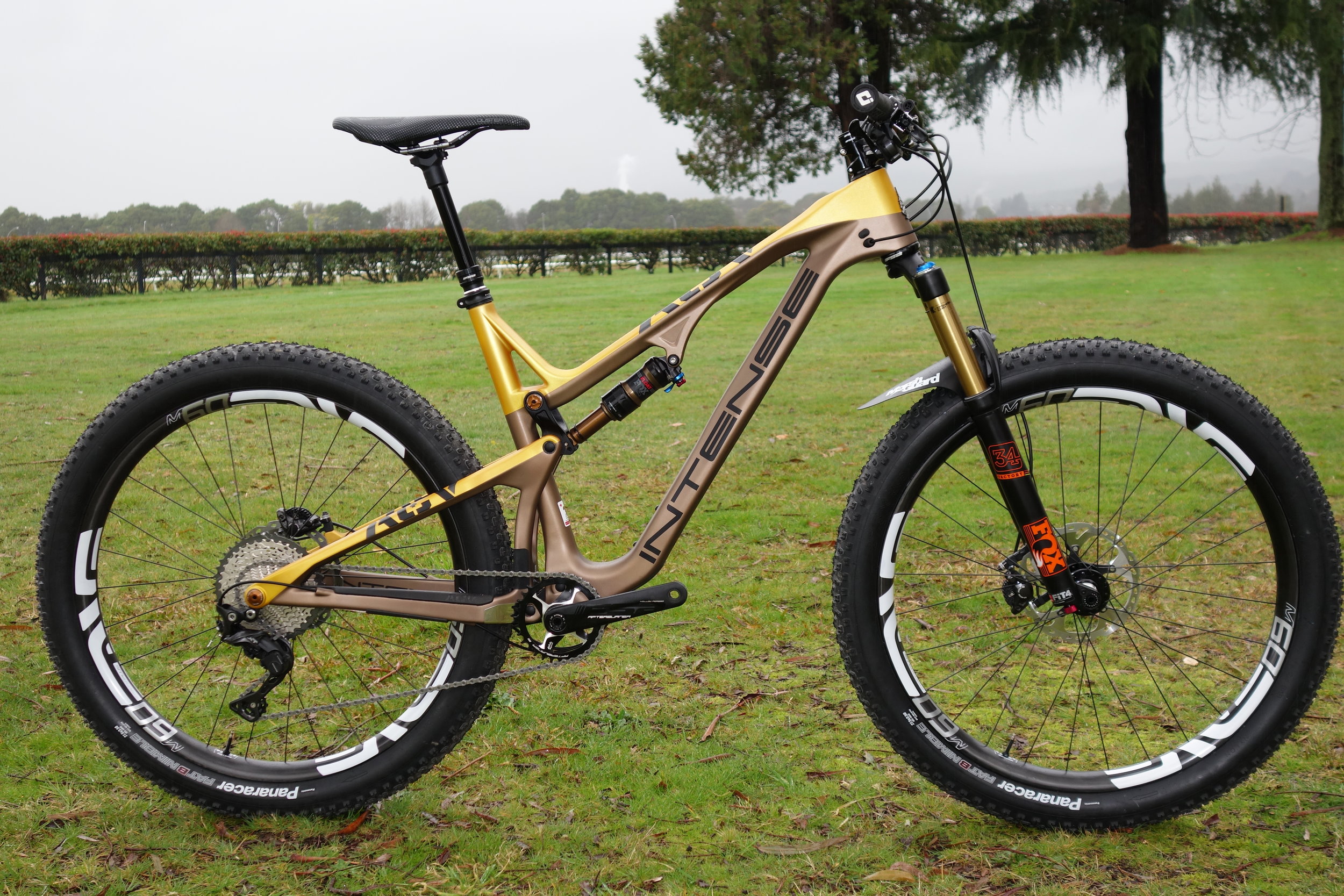 The ACV . A 275 Plus bike. Seen here on 3.5" Panaracers, as the 2.8" Maxxis tyres that were meant to go on it hadn't arrived yet.