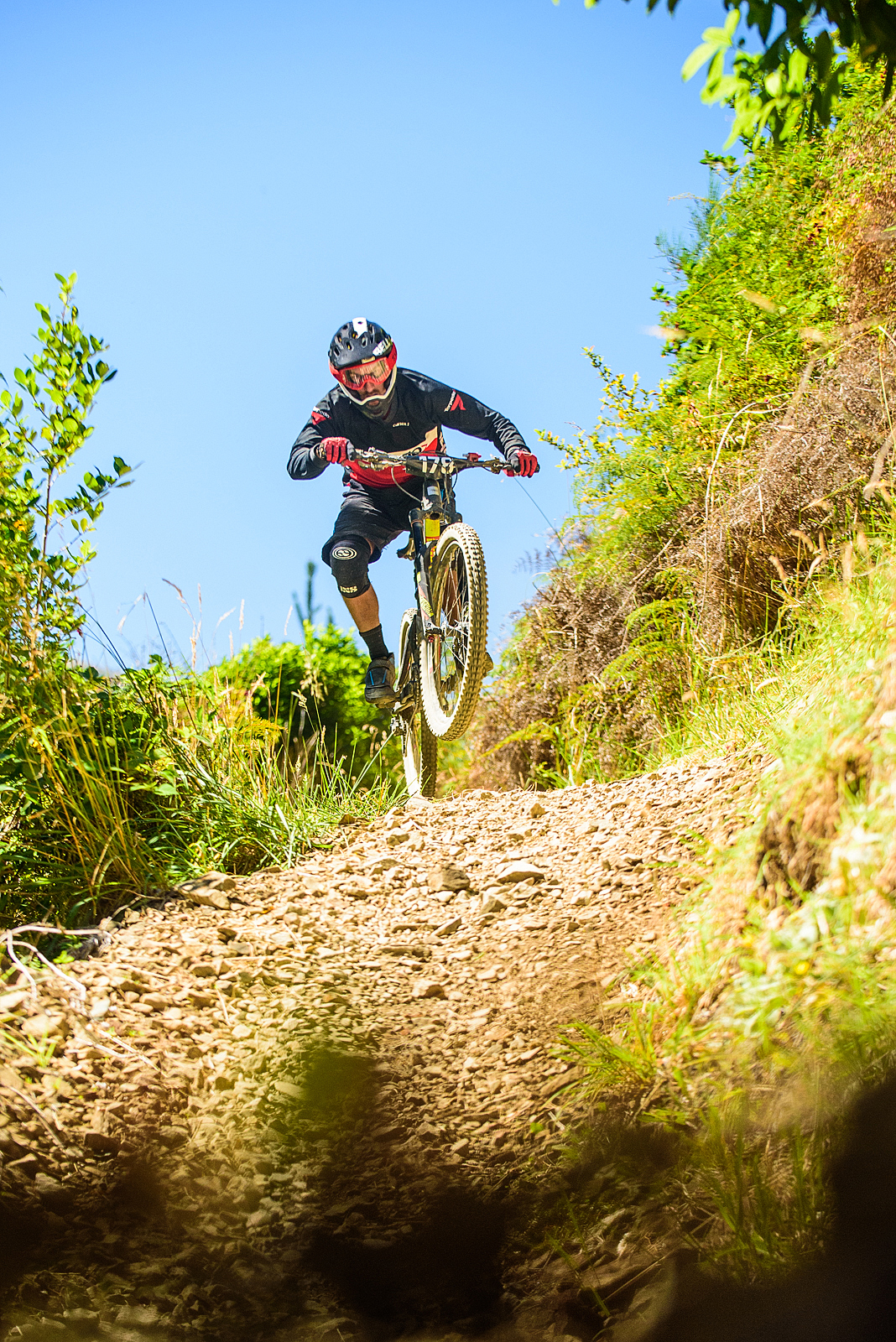 Christchurch rider, Jonas Meier flew into 6th place. Image: Digby Shaw
