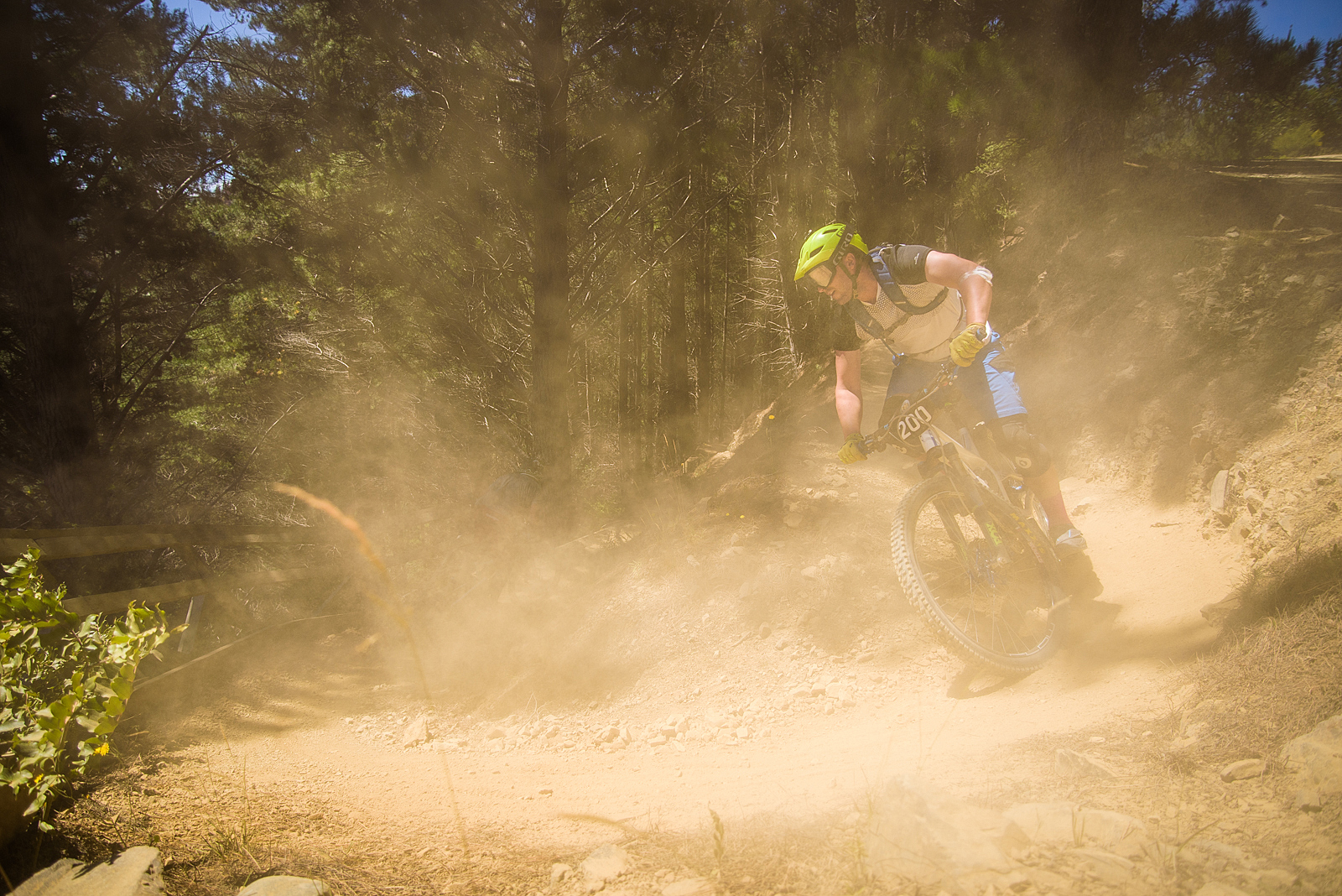 Dusty trails, you were well aware you were catching another rider. Image: Digby Shaw