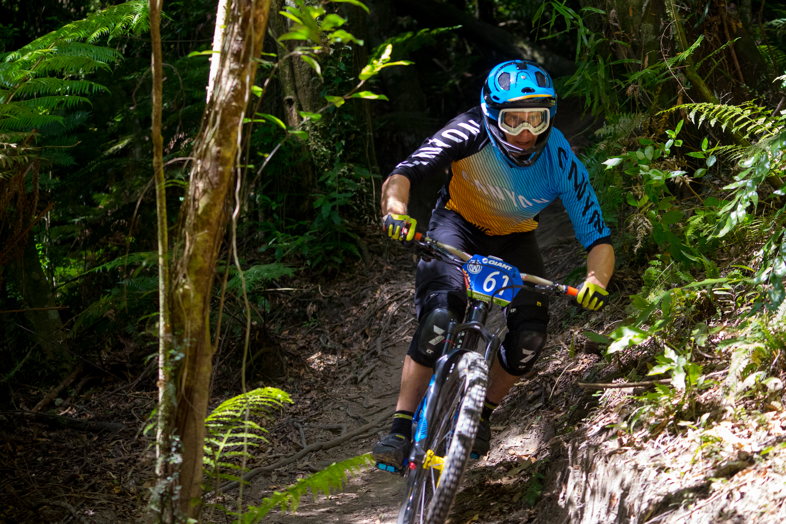 Justin Leov, second place just 6 seconds behind Keegan
