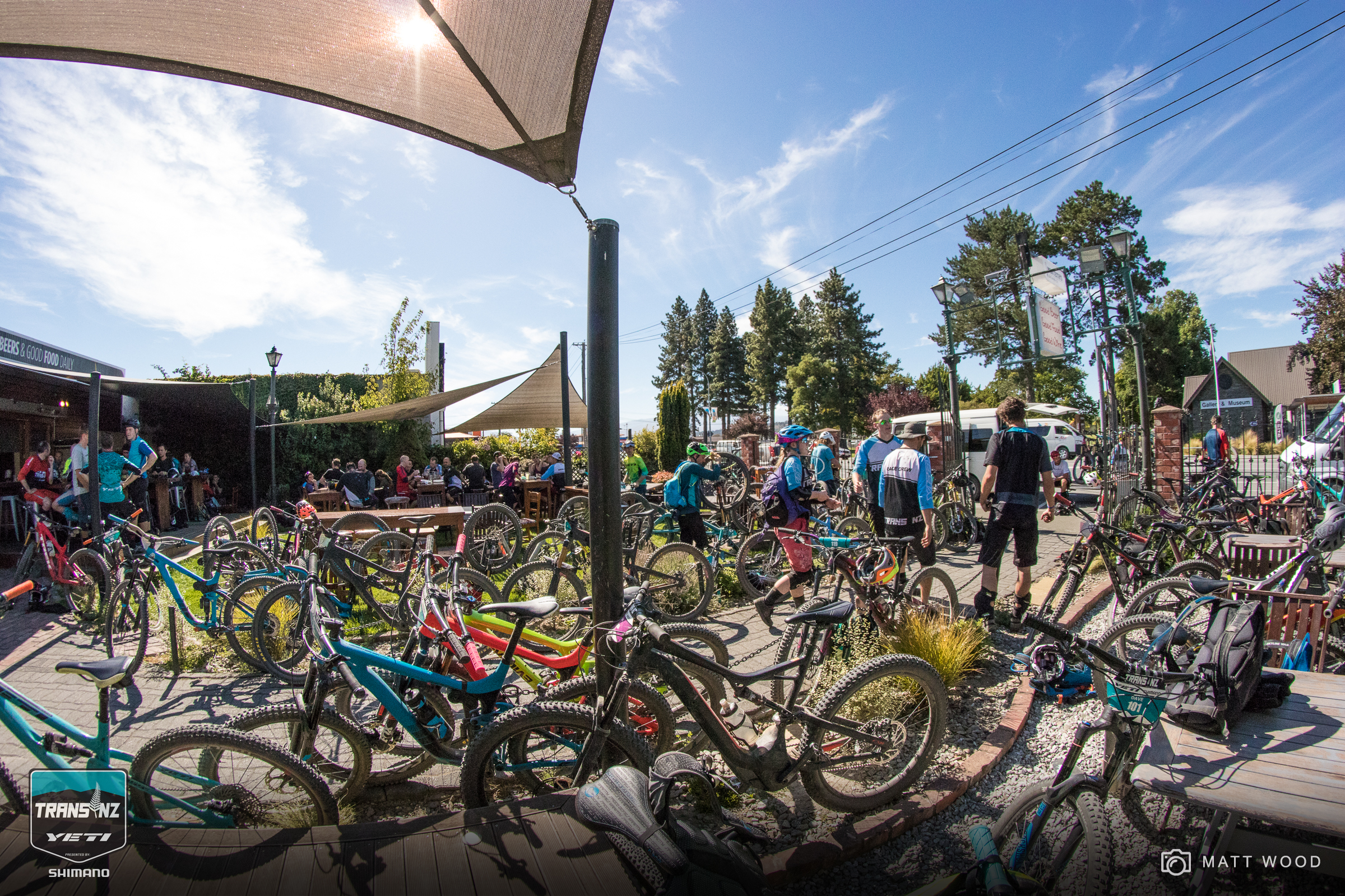 That's what 150 bikes at the pub looks like