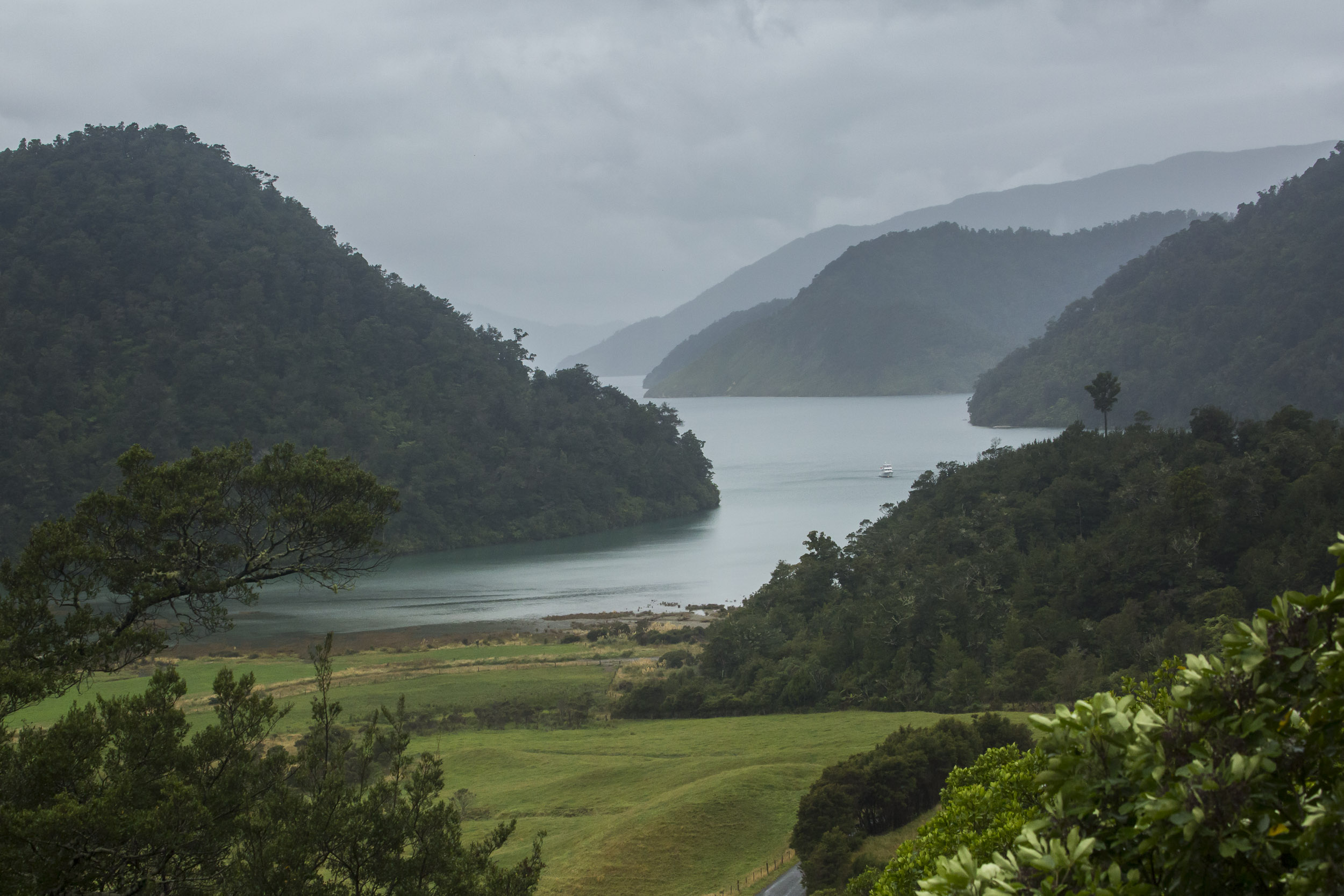The Pelorus Sounds produce a good veiw whatever the weather