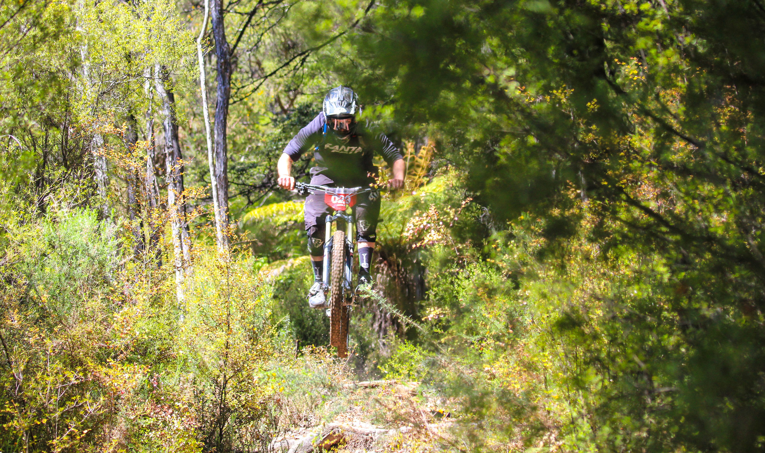 Racers in the Mammoth Enduro show us just how to negotiate those roots!