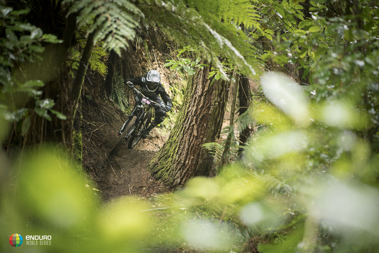 This lady can ride fast in all conditions