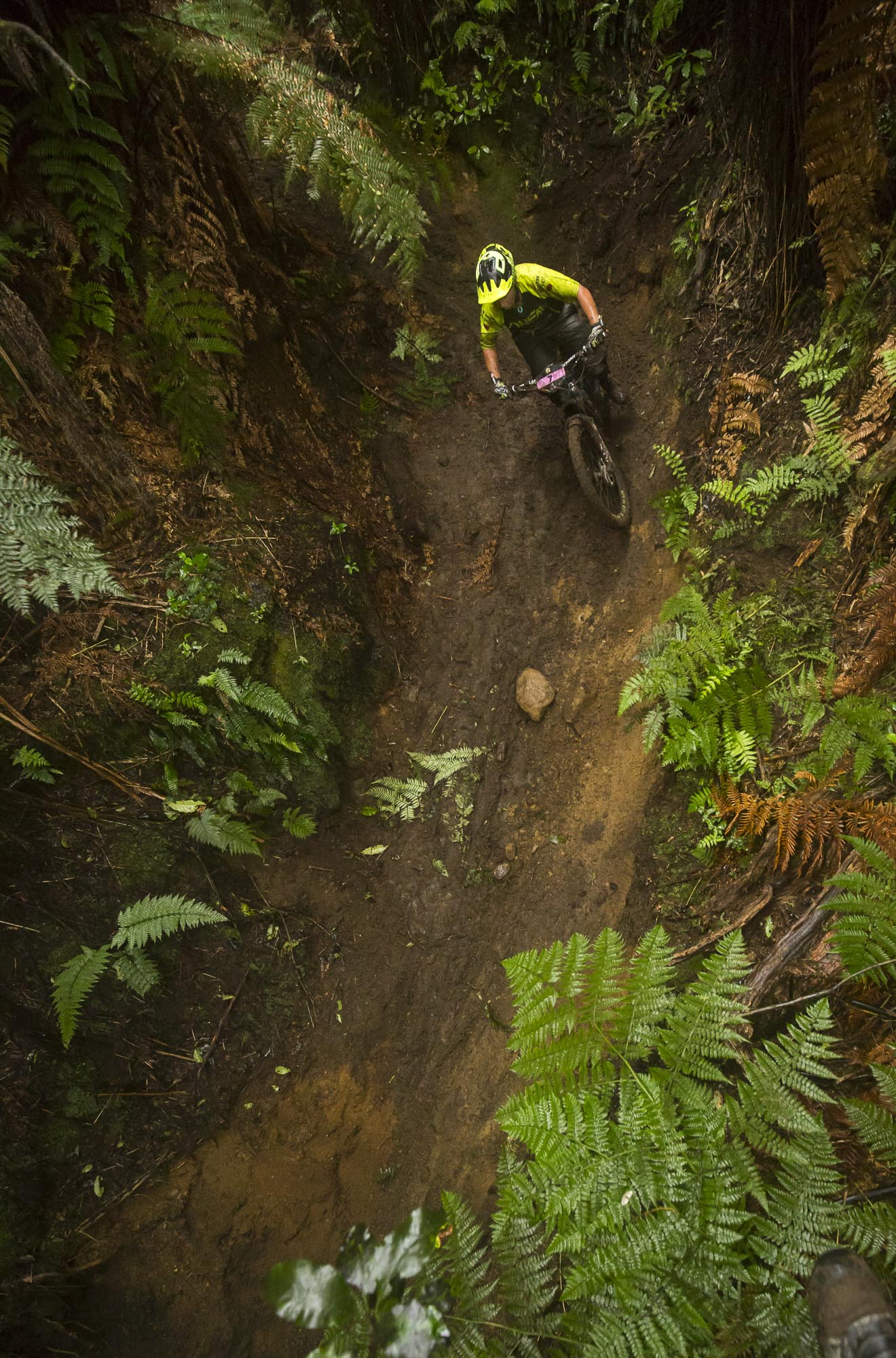 The tracks were unrecognisable, it was like riding blind.