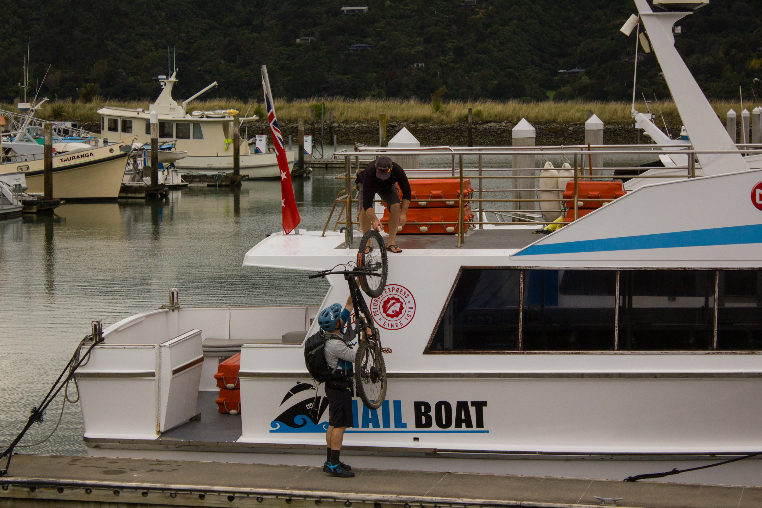 Pass 'em and bungee to the deck, safe as houses.