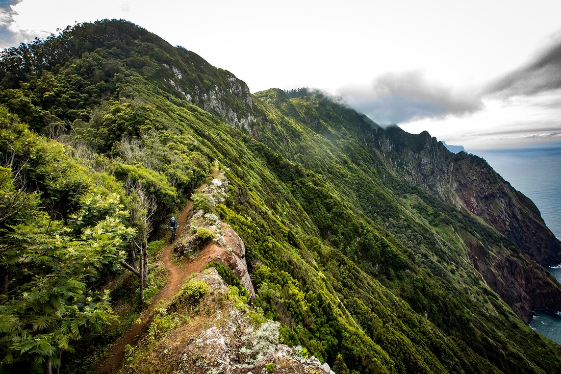 Beautiful ridgeline riding, just don’t look over the edge! Photo Credit - Sven Martin