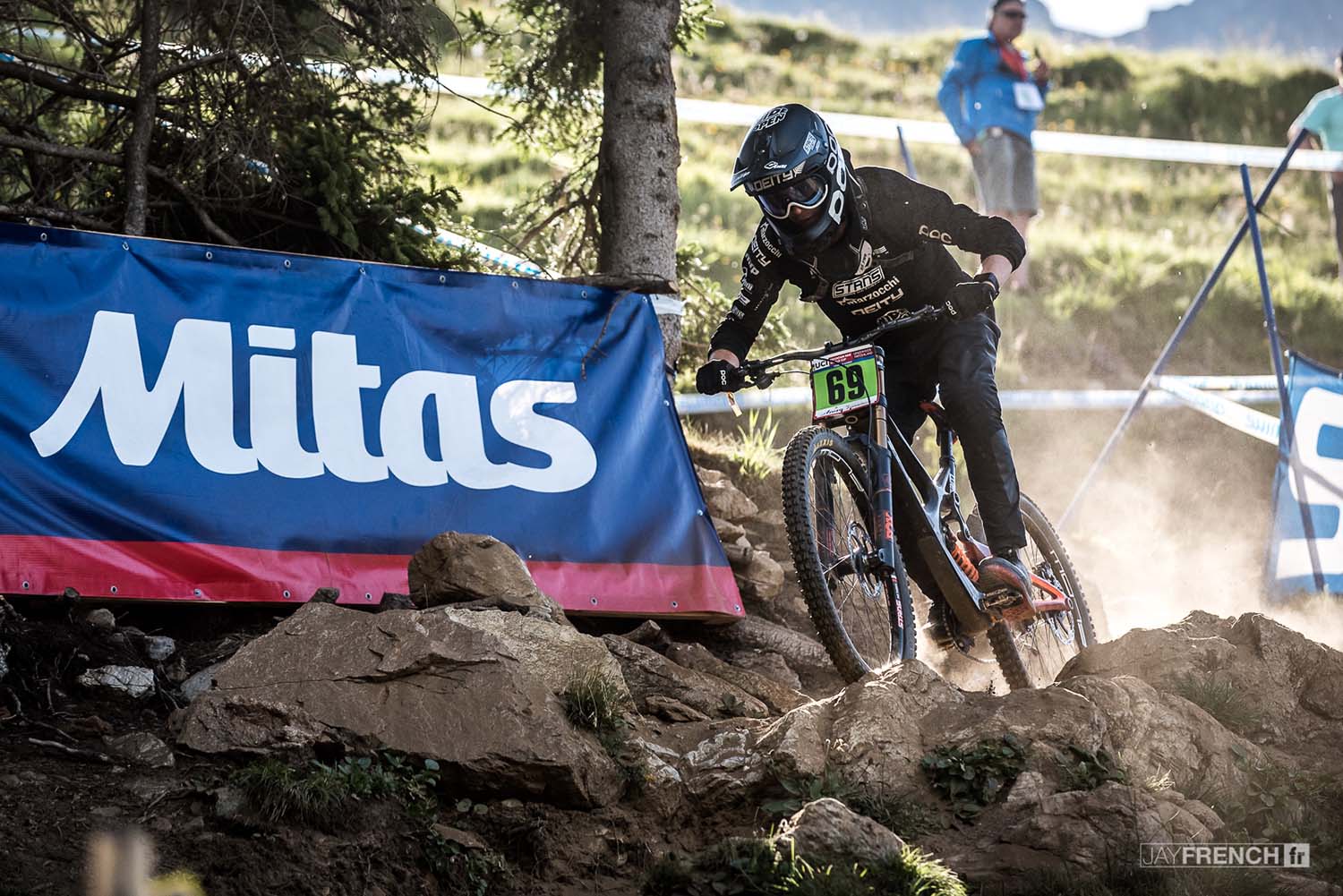 Sam Robbie pushing hard for a solid finish