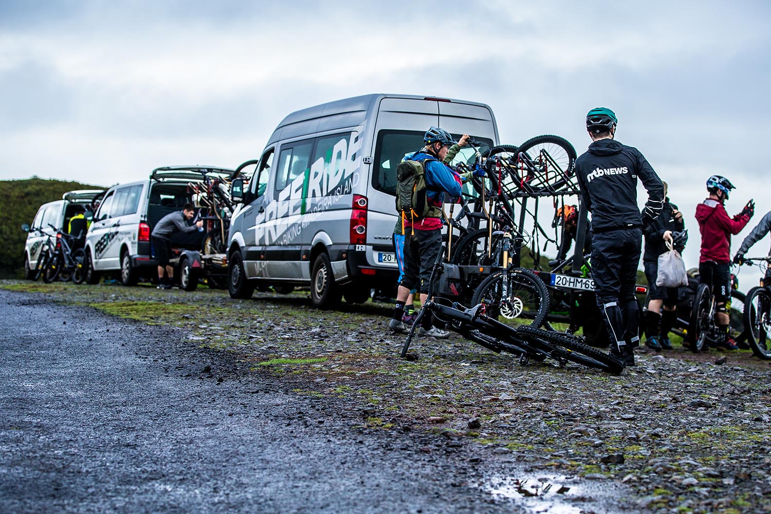 Shuttled by the boys at Freeride Madeira