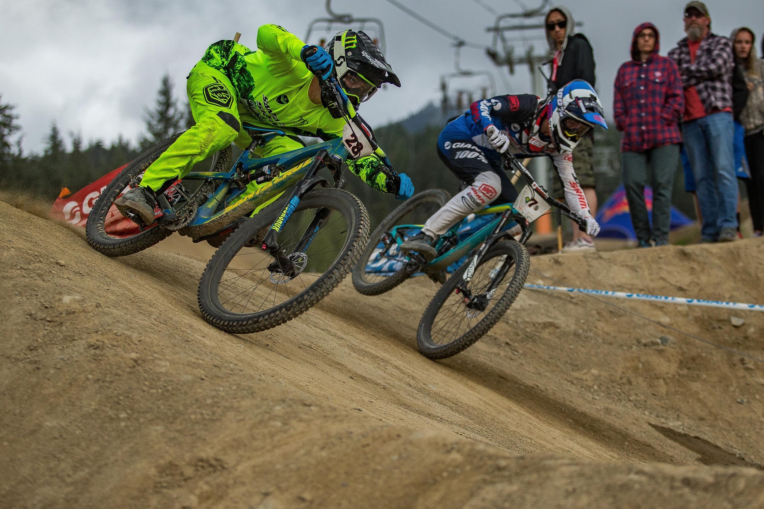 Mitch Ropelato competes in the Crankworx Whistler Dual Slalom - an example of what the event looks like. Photo: Fraser Britton
