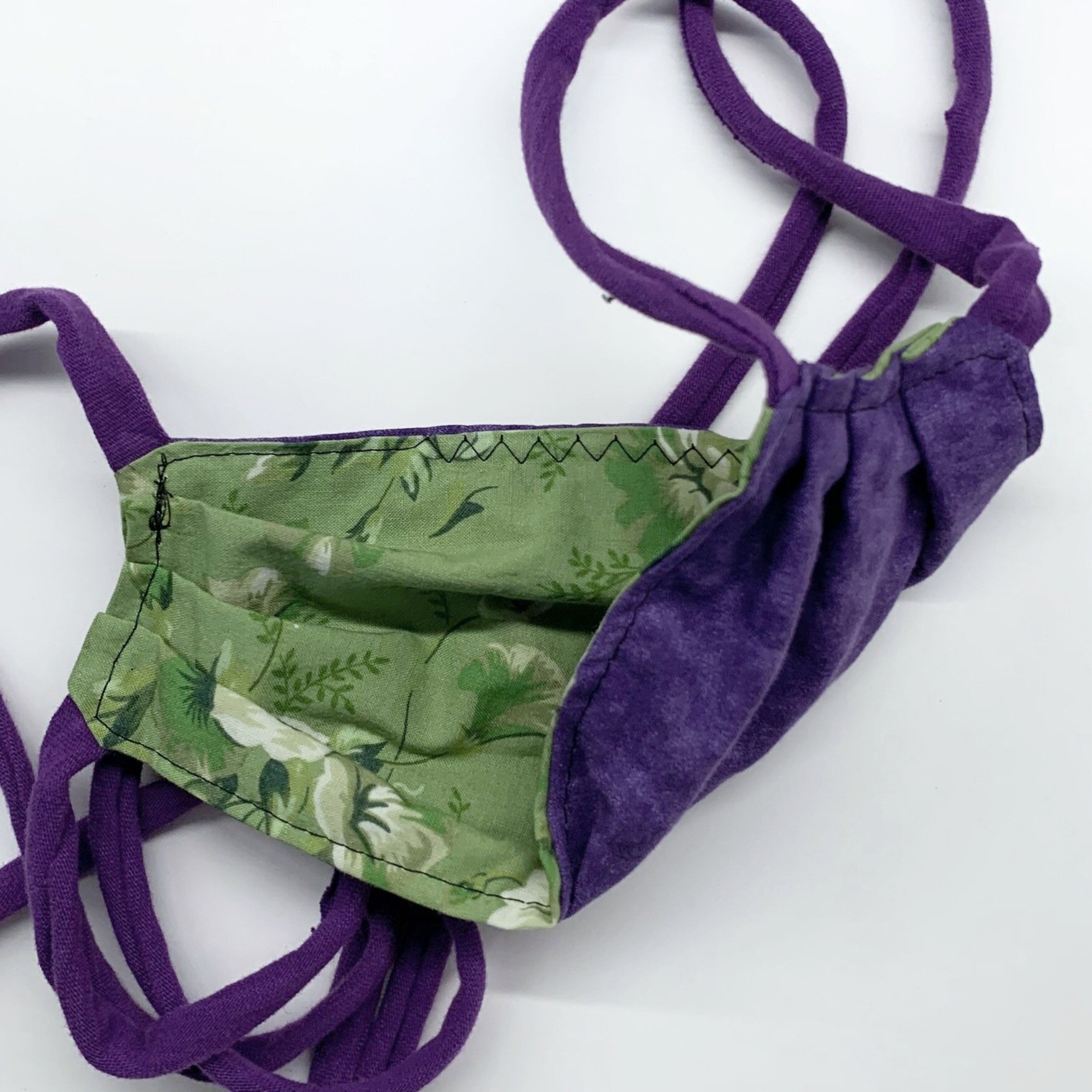 reversible: Purple/Green Floral