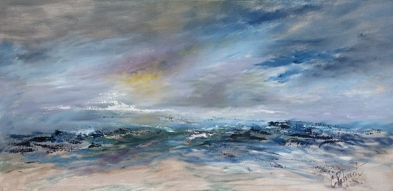 Awakening The Soul, 24" x 48" Framed Original