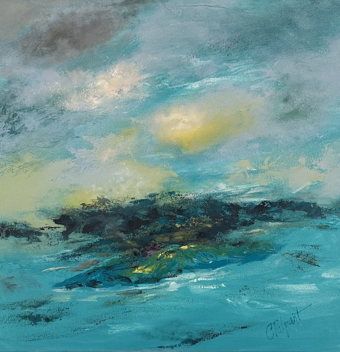 Embers of a New Beginning, 30" x 30"