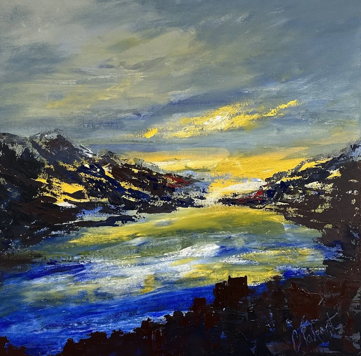 Renewal in the Arms of the Ages, 36" x 36"