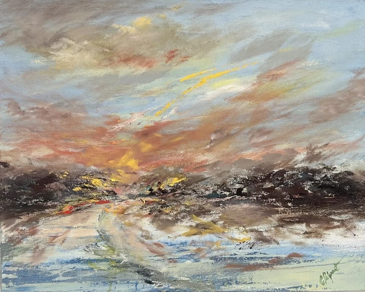 Golden Horizons, 24" x 30"