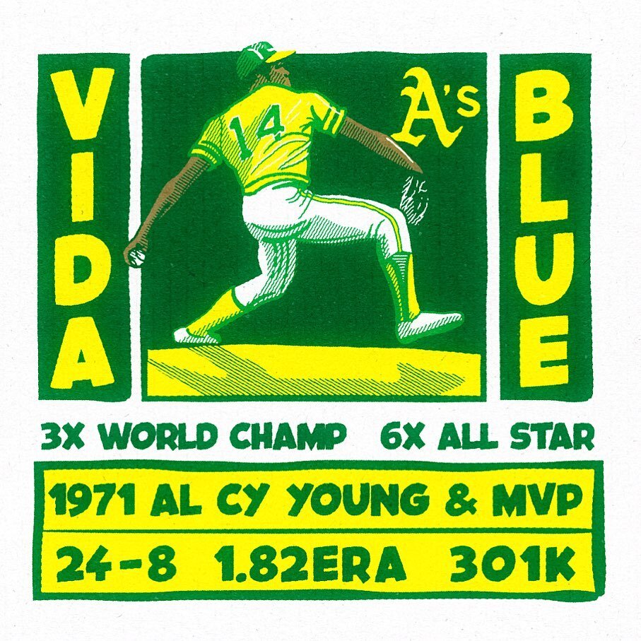 I saw Vida Blue died today, I don&rsquo;t have a lot of personal connection with him, his career was all but over when I was born, he never played in Cleveland so I wouldn&rsquo;t have any rooting interest anyways. But he was one of my hero&rsquo;s n