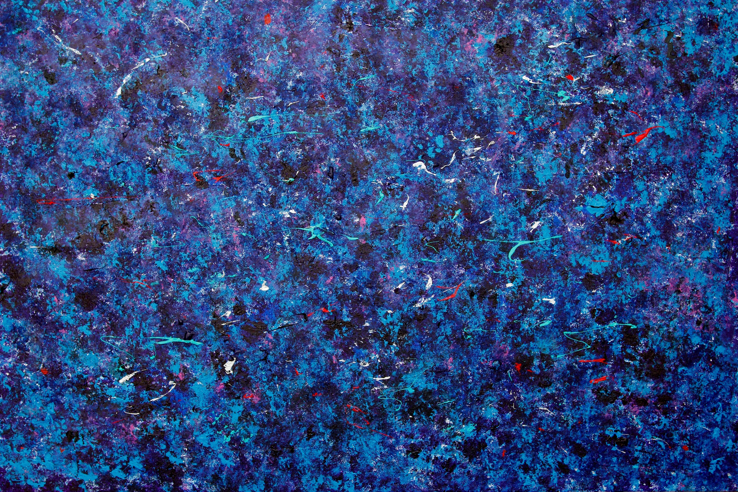   Blue Coral    Acrylic on Canvas    24 x 36 x 1.5 in.  