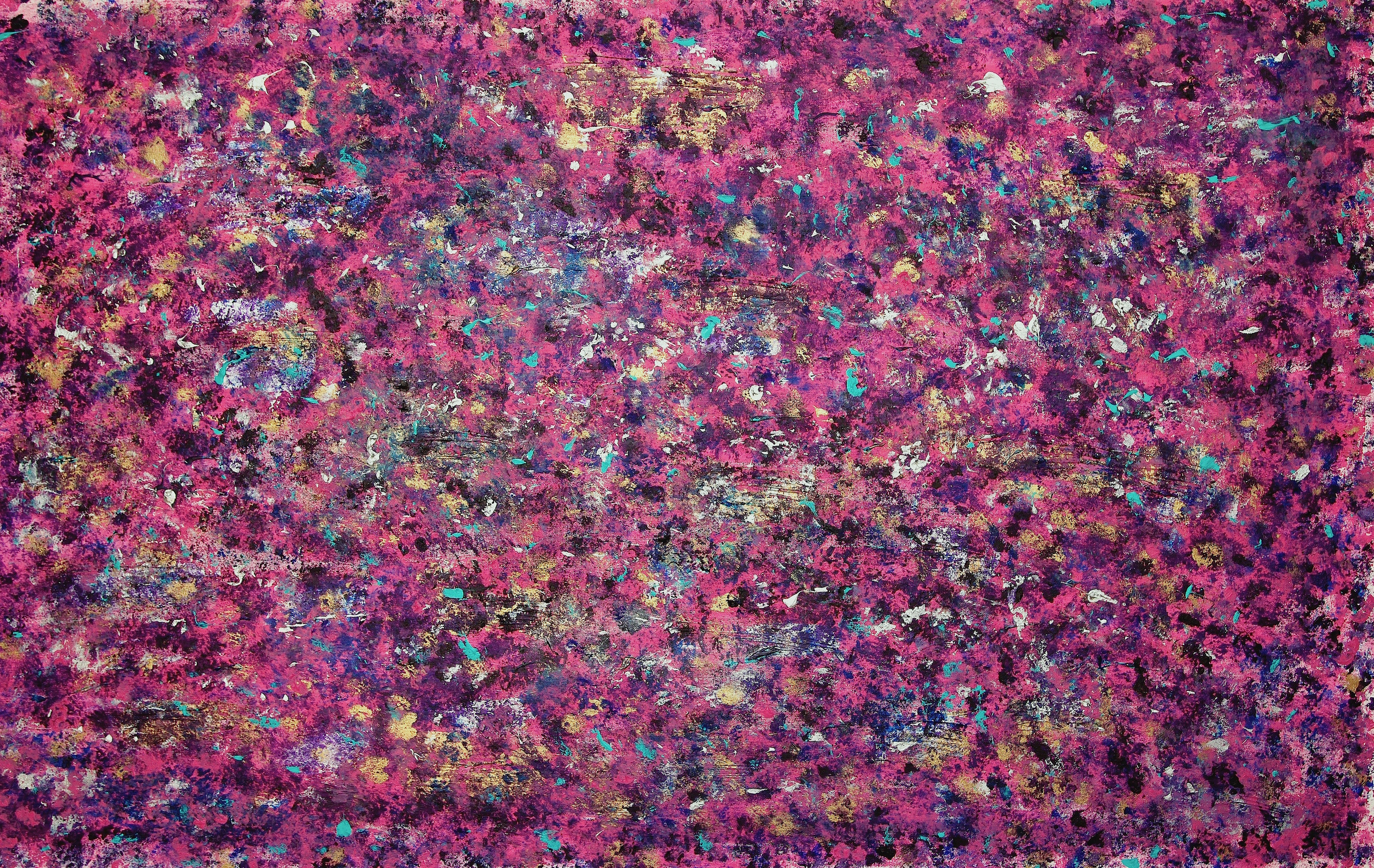   Pink Coral    Acrylic on Canvas    36 x 60 x 1.5 in.  