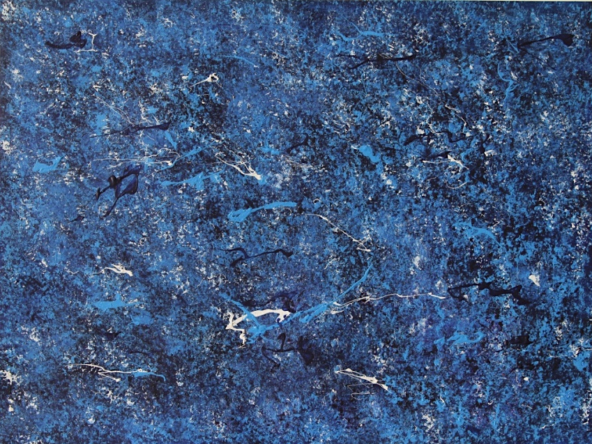   Blue Coral II    Acrylic Paper     18 x 24 in.  