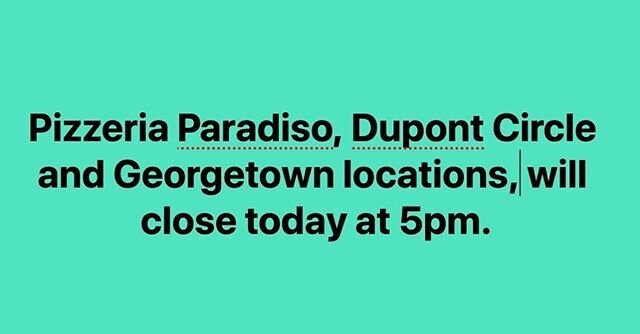 Our hearts are broken for our community, our City, and our Nation.
The Pizzeria Paradiso family supports nonviolent protests against the killing of Black Americans. We stand beside the Black community demanding justice as we hold a vision for a more