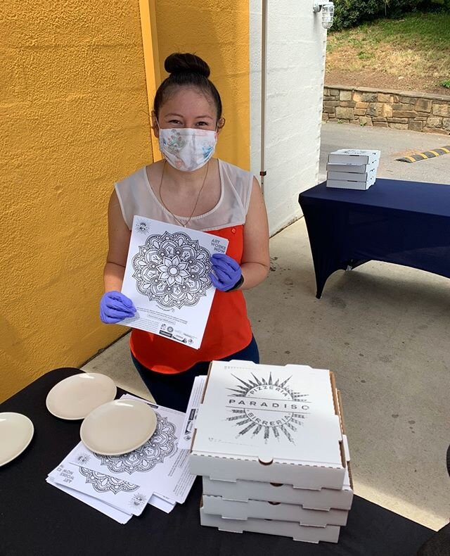 Three months later, and our team has distributed over 10,000 pizzas + mandala coloring sheets to cafeteria workers, families suffering from food insecurities, healthcare workers, senior citizen and hospitality workers.
We want to thank our hardwo