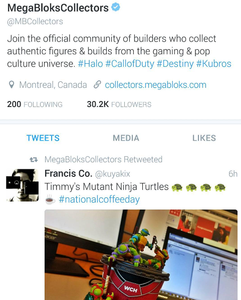 #NationalCoffeeDay: Retweeted by Mega Bloks!