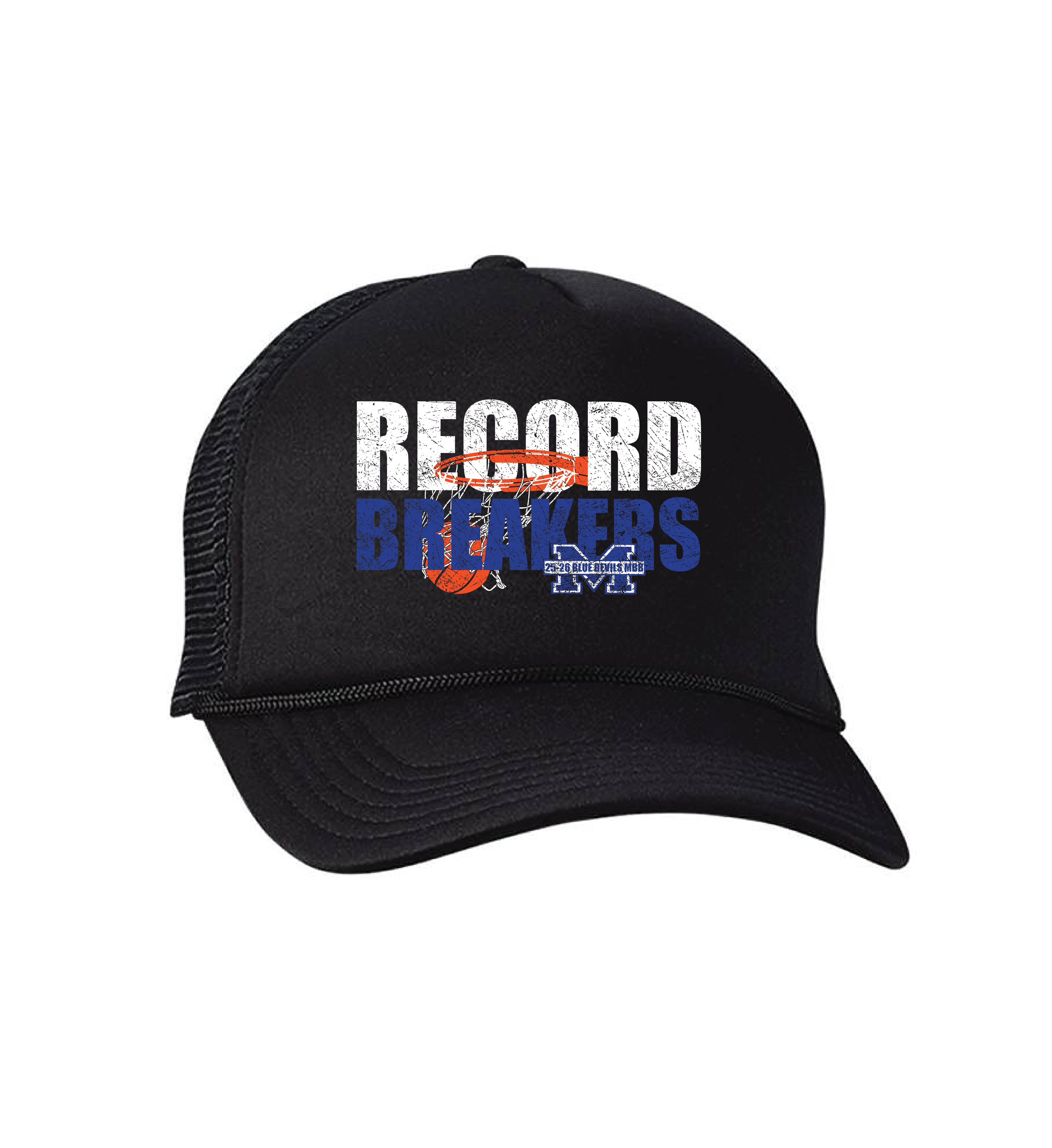 RECORD BREAKERS "VINTAGE" SNAPBACK HAT BLACK