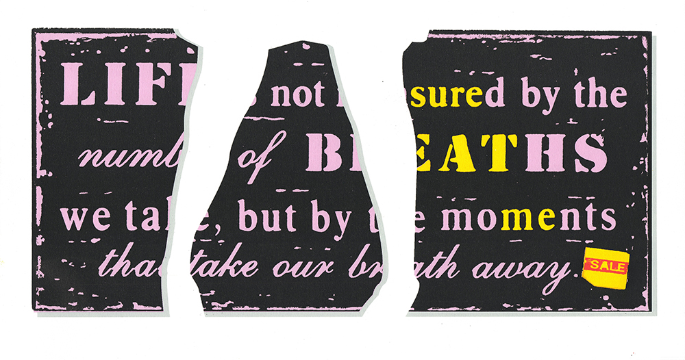 Sure Eat Me. 5 layer silkscreen. 22" x 13.75"