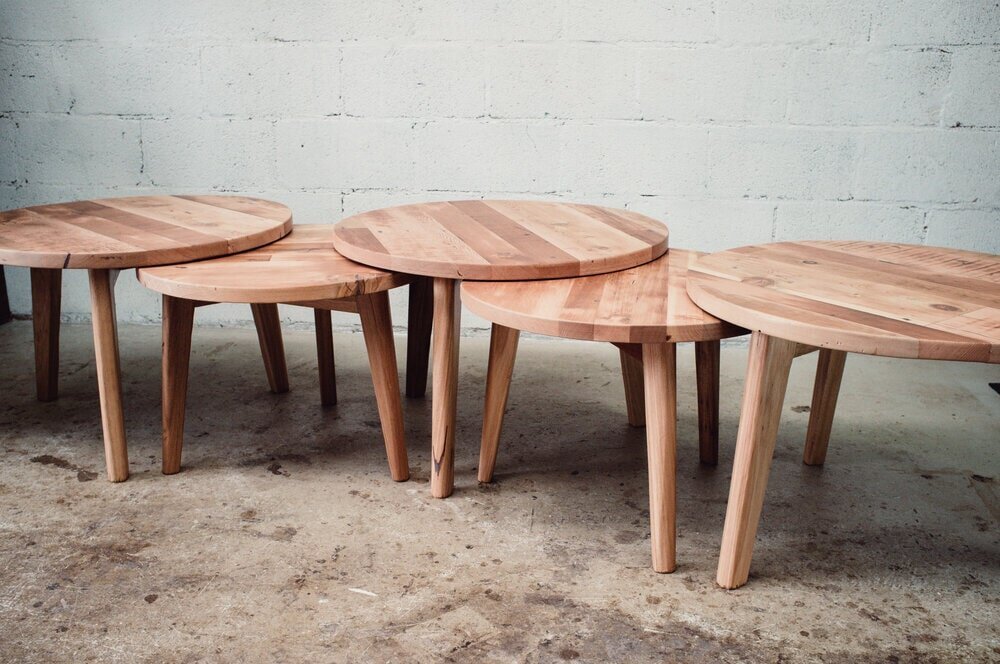 The Coffee Round | Oregon Top & Blackbutt Base | Cafe Tables