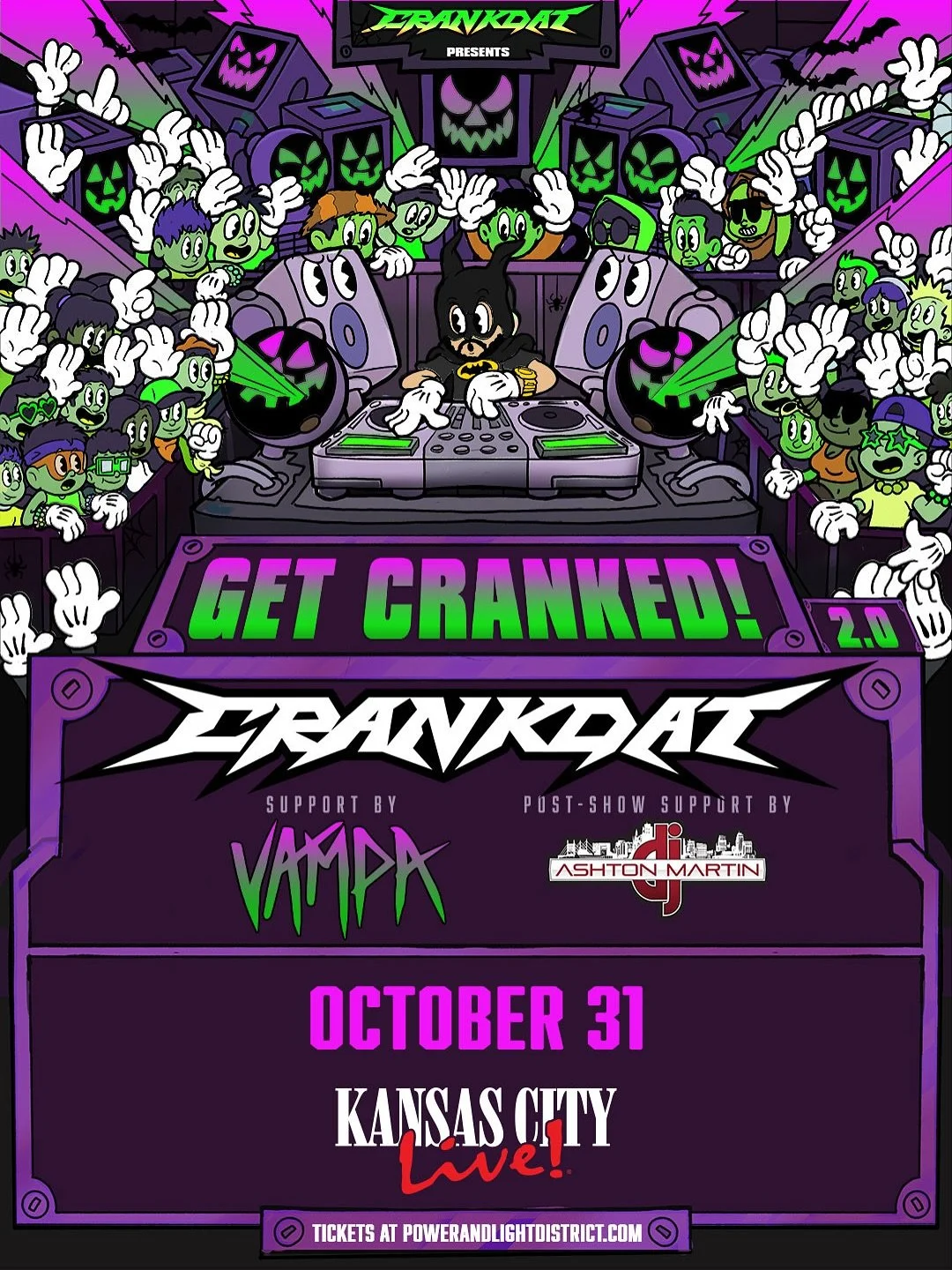 BIG ANNOUNCEMENT🔥 i&rsquo;m honored to close out the night after @crankdat next weekend on Halloween night at @kcliveblock 🎧 

Get your tickets now before they sell out and let&rsquo;s have a night😈