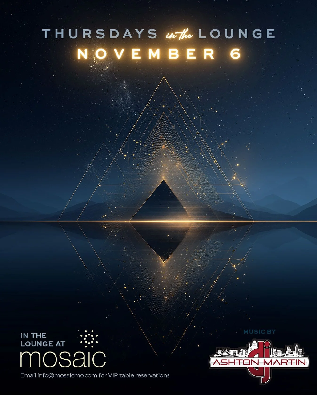 Catch me in the lounge tonight🎧🕺🏽 @mosaickc