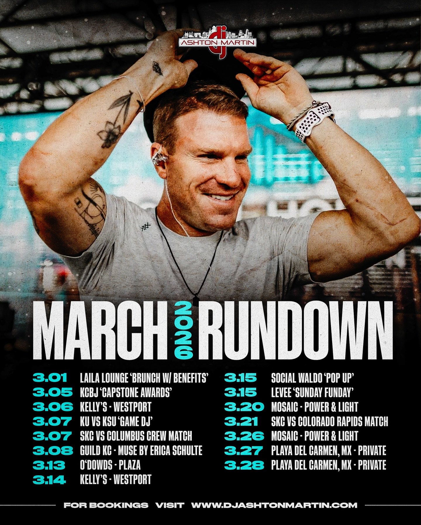The march is on! March Lineup is here🔥 Checkout where I&rsquo;ll be this month🎧