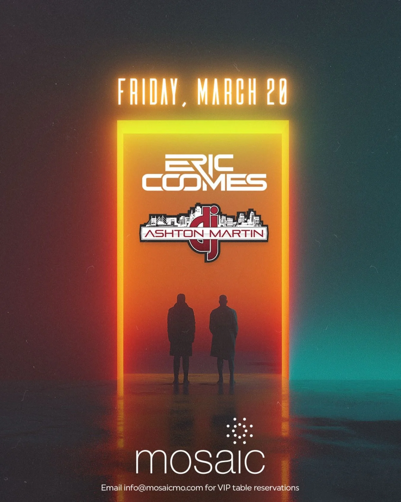 KC, this Friday we&rsquo;re taking over Mosaic⚡️ Linking up with @ericcoomes I&rsquo;ll be on at midnight and running it all the way to close. If you&rsquo;re looking for the move&hellip; this is it. Don&rsquo;t miss it🎧🔊