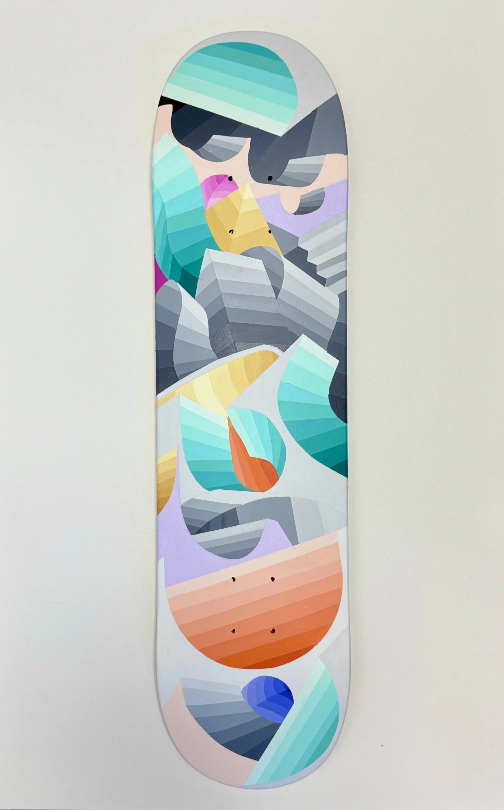 Hand painted skate deck "Skatelandia 2"