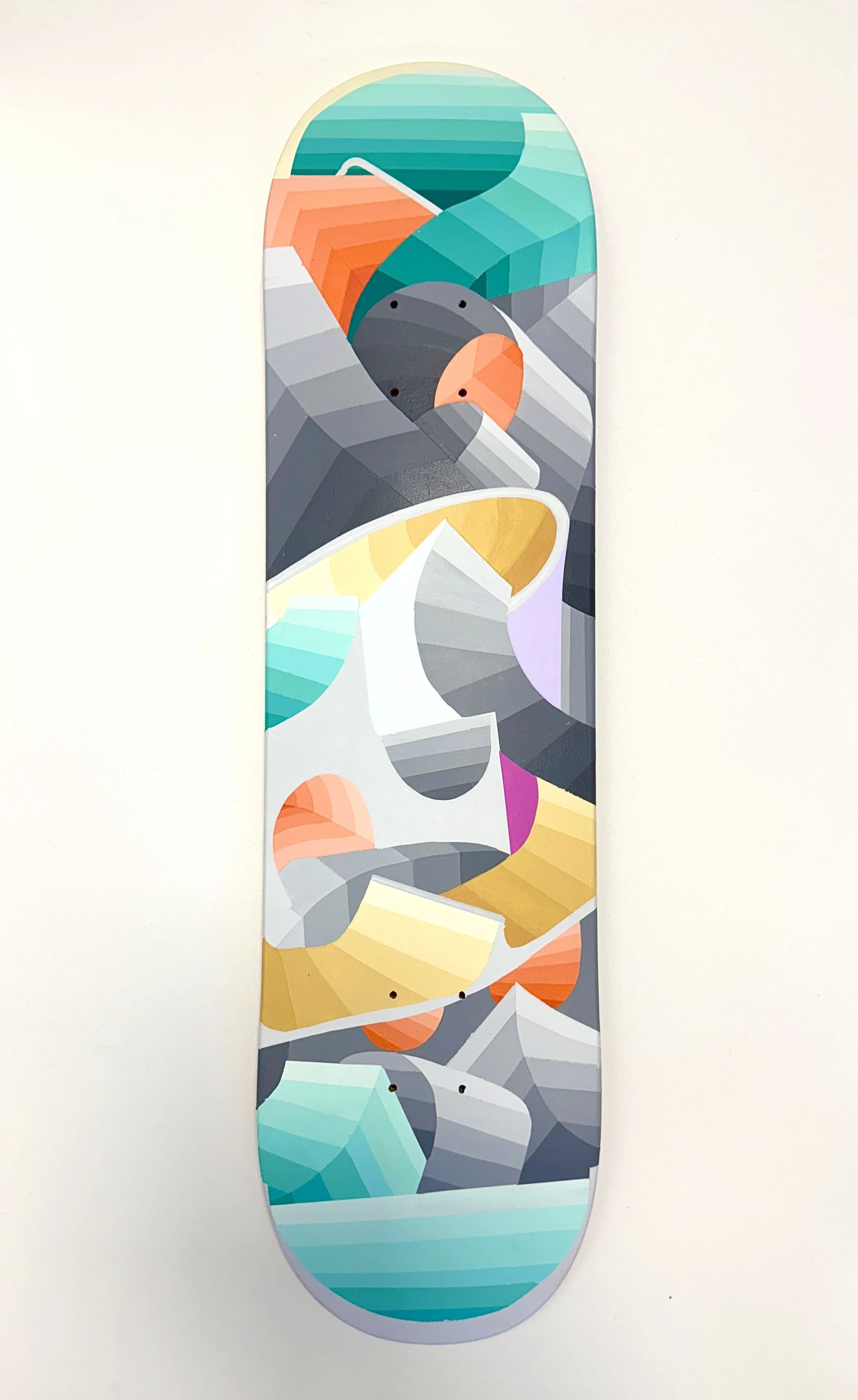 Hand painted skate deck "Skatelandia 1"