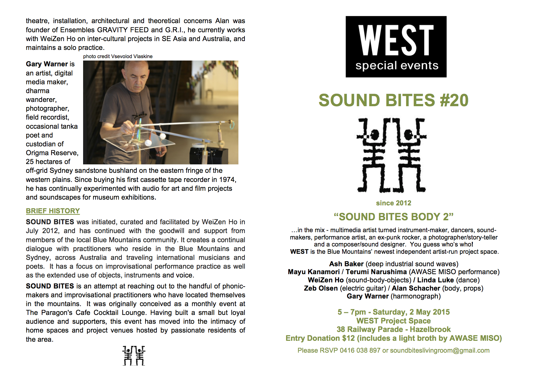 sound bites #20 - sound bites body 2, 2nd May 2015