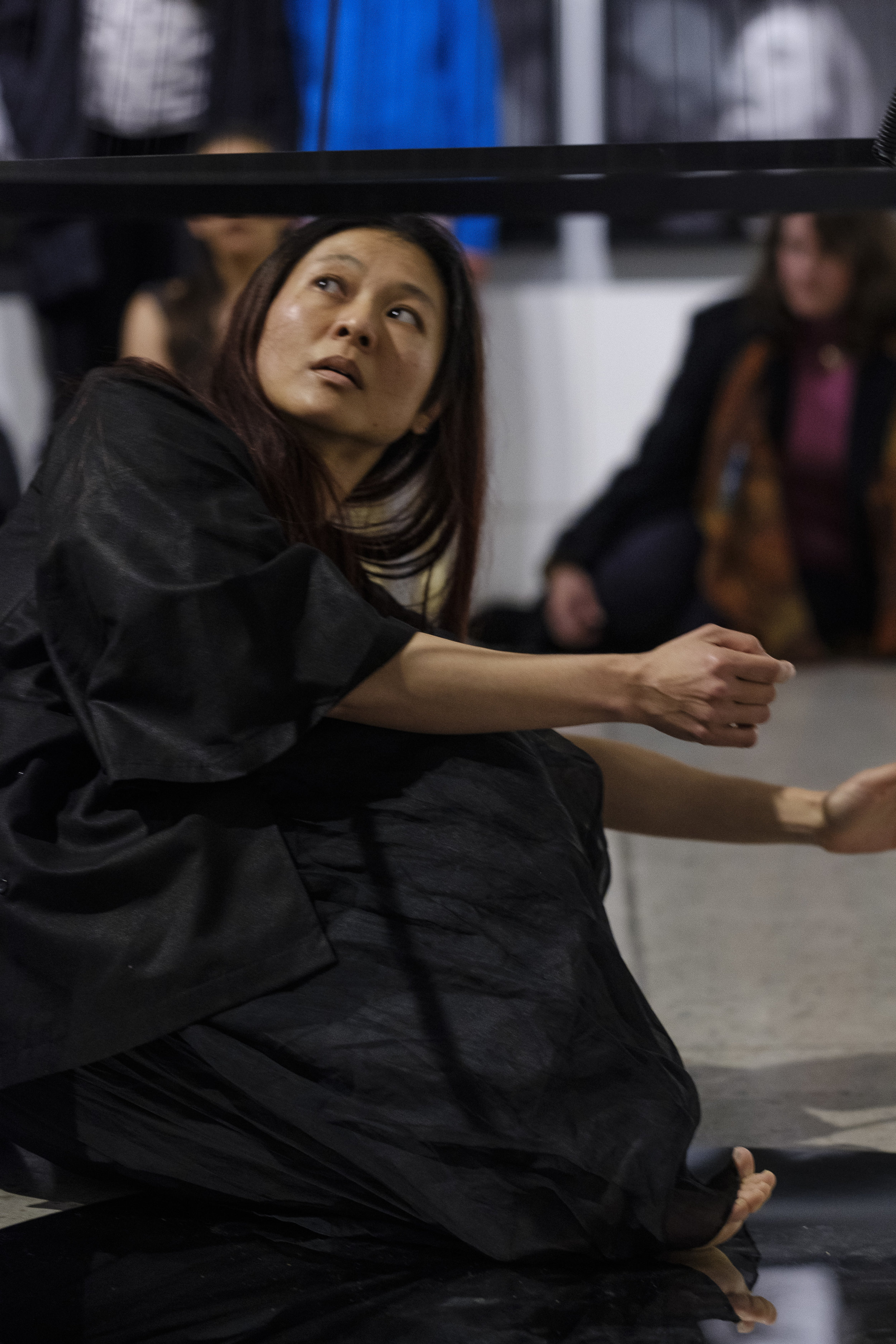 SFTB #1 performance-sculptural installation, with every breath group exhibition curated by Rilka Oakley, Blue Mountains City Gallery Photo: David Brazil
