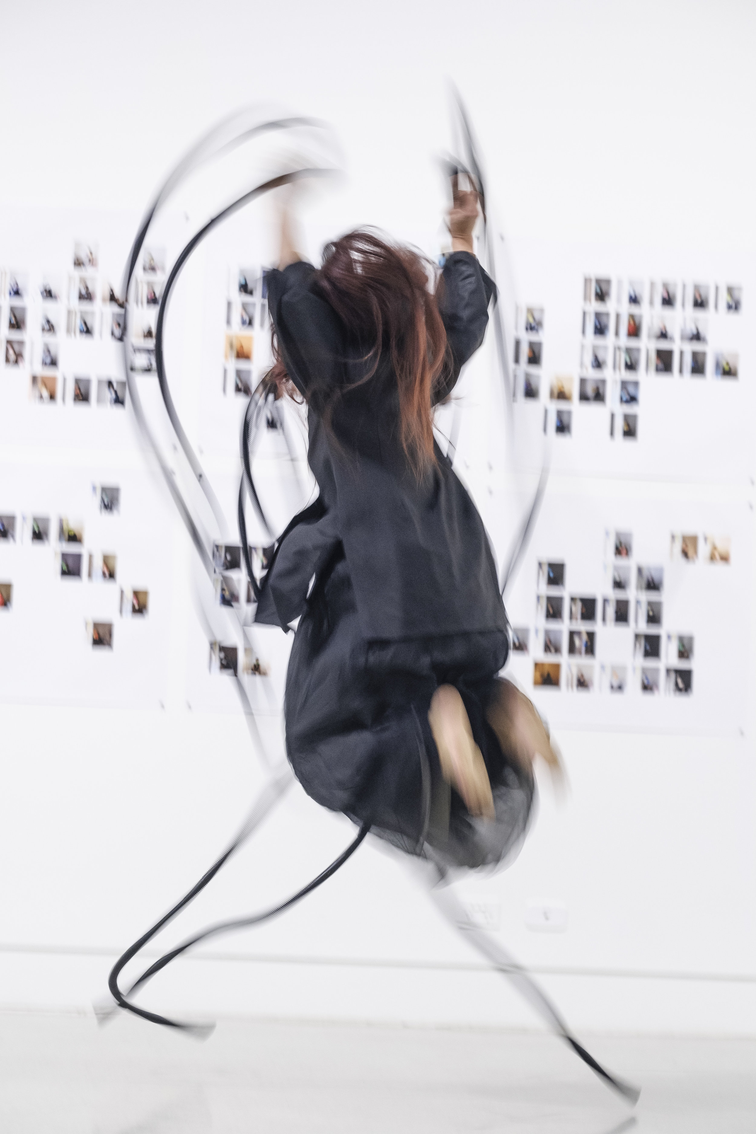 SFTB #1 performance-sculptural installation, with every breath group exhibition curated by Rilka Oakley, Blue Mountains City Gallery Photo: David Brazil