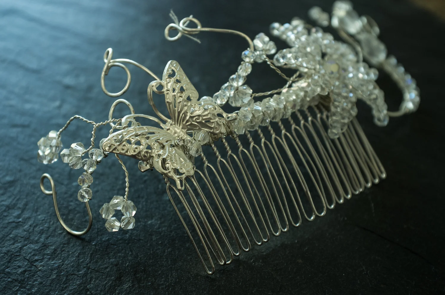 Butterfly & Crystal Comb — Ellery Design display picture 1