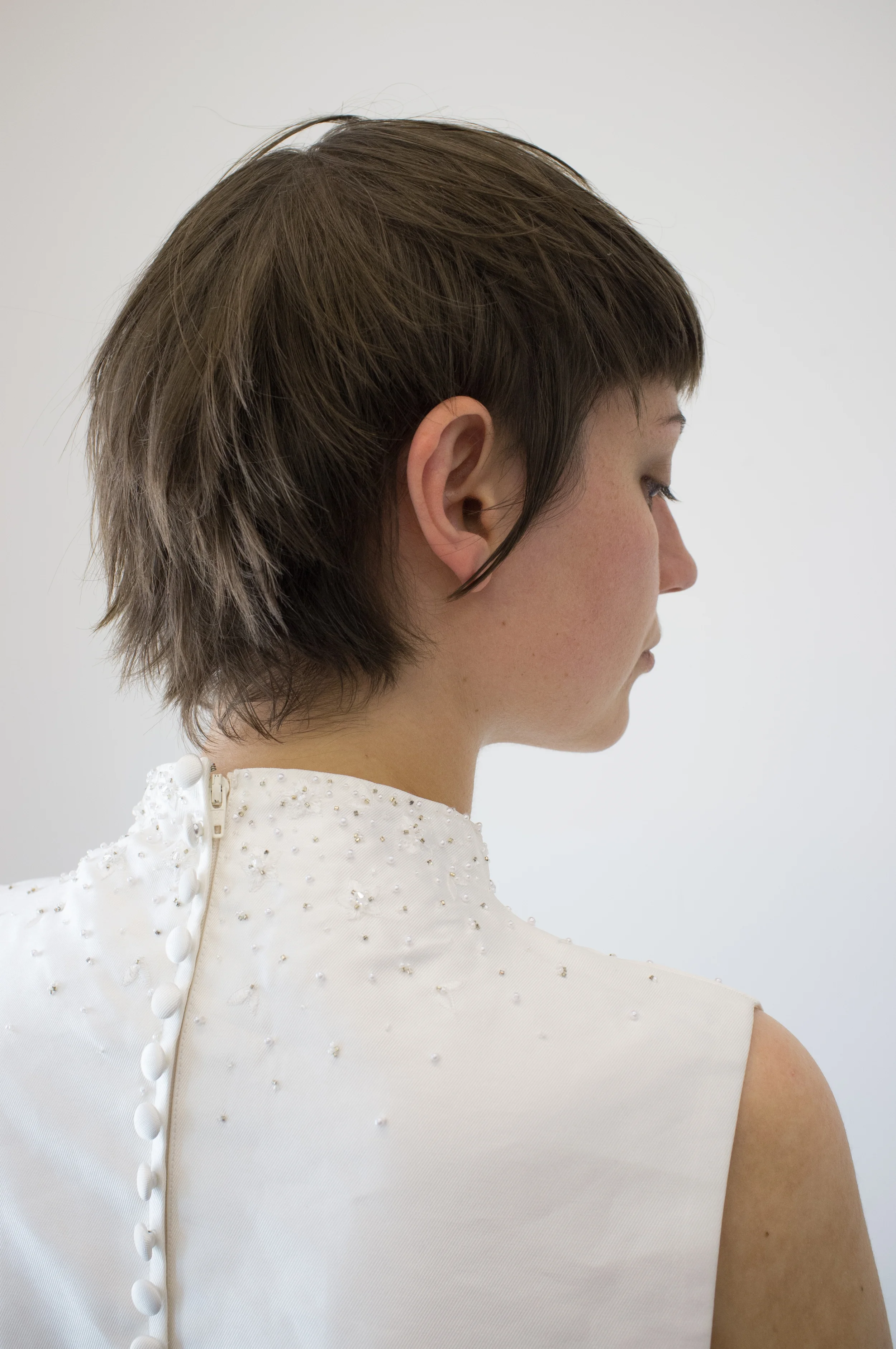 White Bodice Wedding Dress (Size 12/14)