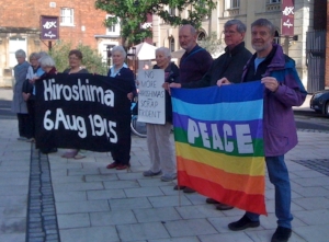 Abingdon Peace Group is a community-based, independent peace group, with affiliations to Oxfordshire Peace Campaign, the Campaign for Nuclear Disarmament, the Campaign against the Arms Trade, and the Movement for the Abolition of War. Our aims include: ending the arms trade understanding the causes of war supporting non-violent ways to resolve conflicts calling for a stronger United Nations promoting the use of international law getting rid of nuclear, chemical & biological weapons We hold monthly open meetings on the3rdTuesday of each month (except August), 8-10pm in the Northcourt Centre, to which all are welcome. We also publish a monthly newsletter which is available by email or can be delivered free within Abingdon. Request from: abingdonpeace@gmail.com Facebook : https://www.facebook.com/pages/Abingdon-Peace-Group/302931733139710 Twitter: @PeaceAbingdon Contact details: Abingdon Peace Group. tel 526265 or 522163 email: abingdonpeace@gmail.com