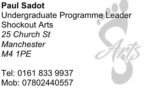 Shockout Arts Manchester