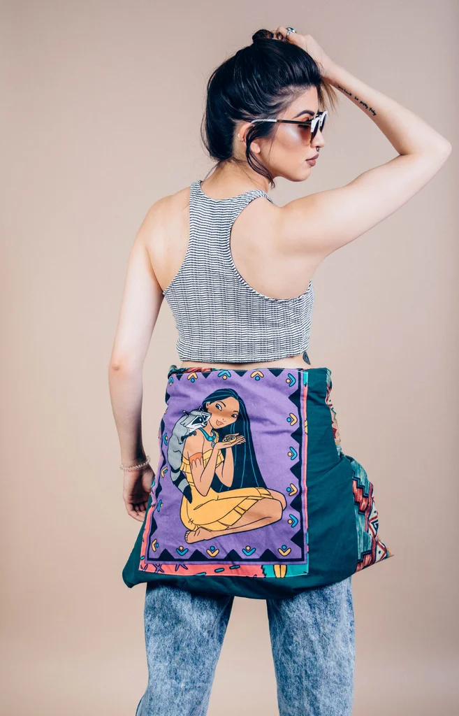 The back of the Pocahontas button-down shirt.