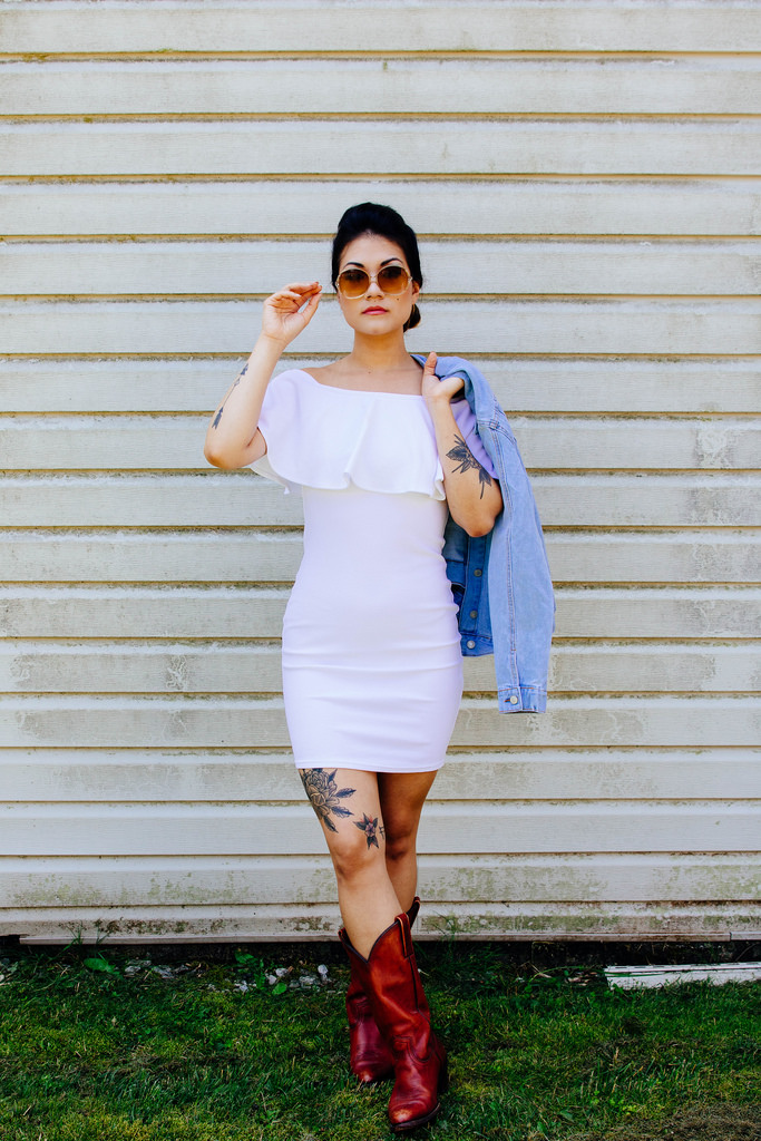Shae-Li as Thelma. Shae-Li wears Frye Cowboy boots throughout the shoot, which can be found at Bottle of Bread , one of my favorite vintage boutiques in Baltimore. Special thanks to Morissa Rothman-Pierce for letting us borrow them for the shoot!